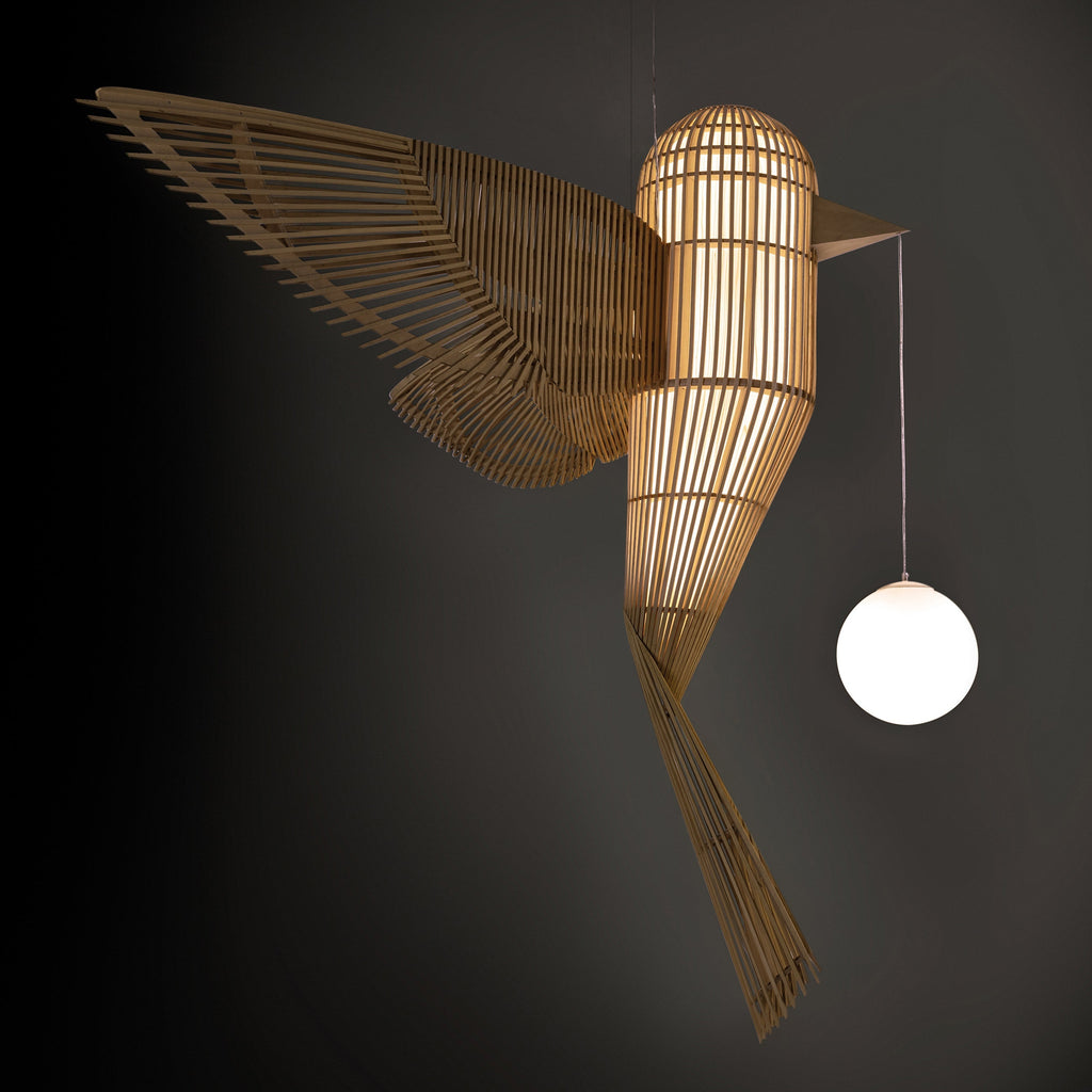 Life-Size Birdy Vertical Suspension Light