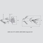 Life-Size Koi Suspension Light