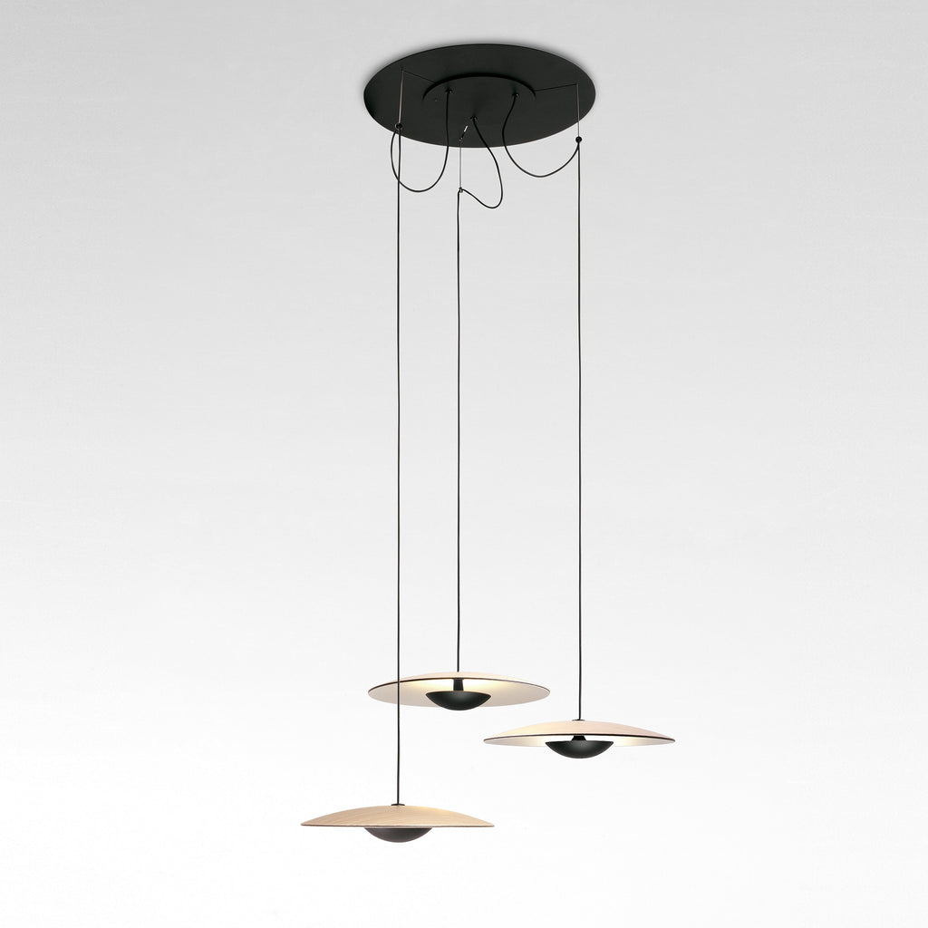 LED-Ginger Round Multi-Light Pendant Light