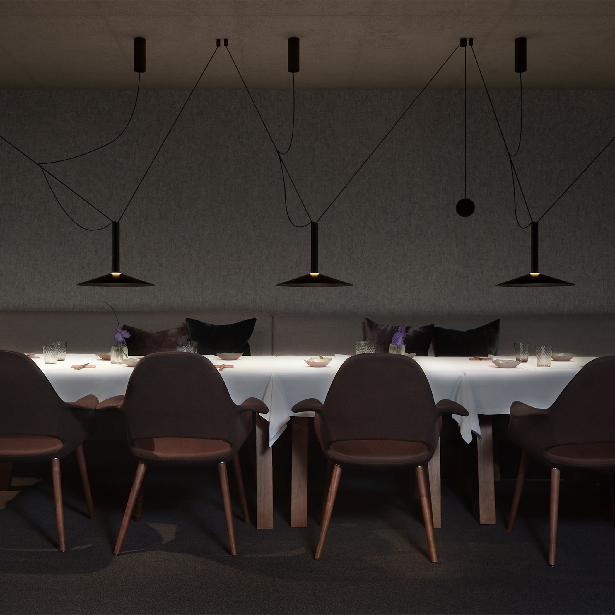 Milana Wide Counterweight Pendant Light