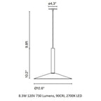 Milana Wide Pendant Light