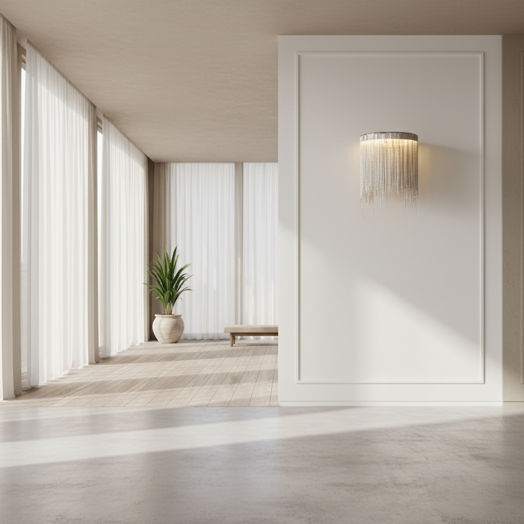 Modern Aluminum Tassel Wall Sconce