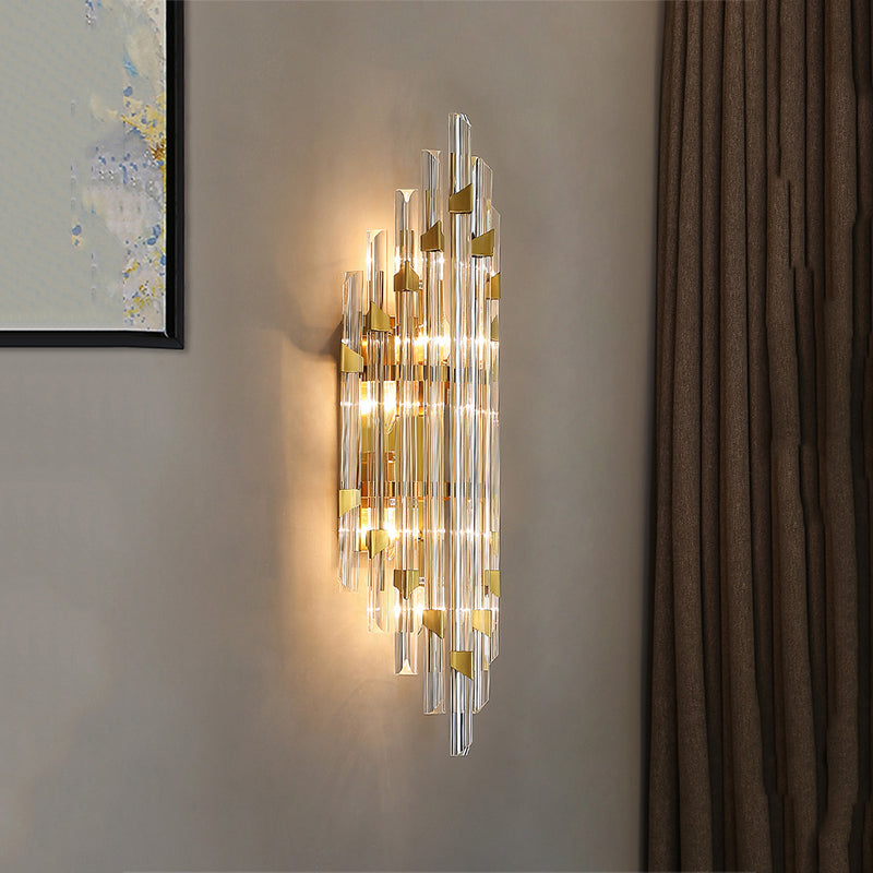 Modern Crystal Rod Sconce Wall Lamp