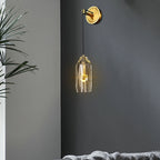 Modern Faceted Crystal Wall Sconce