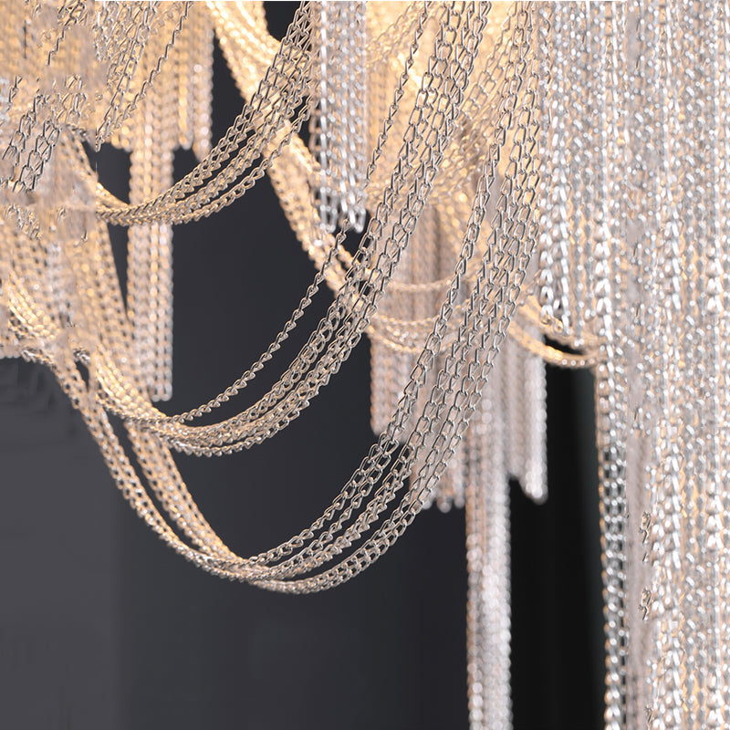 Modern Lighting Aluminum Chain Wall Sconce