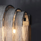 Modern Lighting Aluminum Chain Wall Sconce