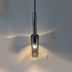 Modern Smoky Glass Brass Wall Sconce