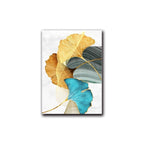 Gold and Sapphire Petals | Canvas Print