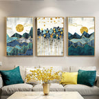 Golden Sun and Mountains | Canvas Print