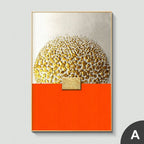 Orange and Gold | Abstract Canvas Print