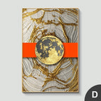 Orange and Gold | Abstract Canvas Print