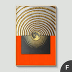 Orange and Gold | Abstract Canvas Print