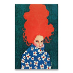 Woman in Bold Canvas Print