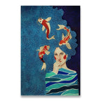 Woman in Bold Canvas Print