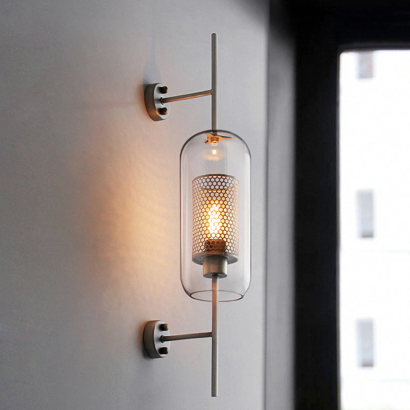 MILANA Clear Glass Shade Sconce Wall