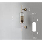 MILANA Clear Glass Shade Sconce Wall