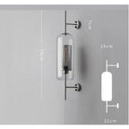 MILANA Clear Glass Shade Sconce Wall