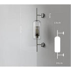 MILANA Clear Glass Shade Sconce Wall
