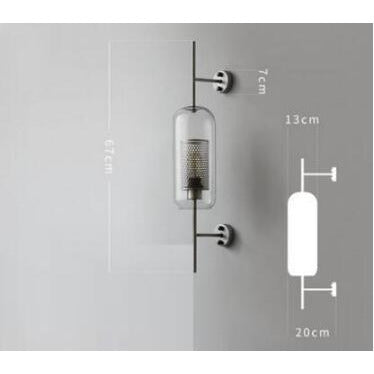 MILANA Clear Glass Shade Sconce Wall