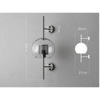 MILANA Clear Glass Shade Sconce Wall