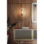 MILANA Clear Glass Shade Sconce Wall