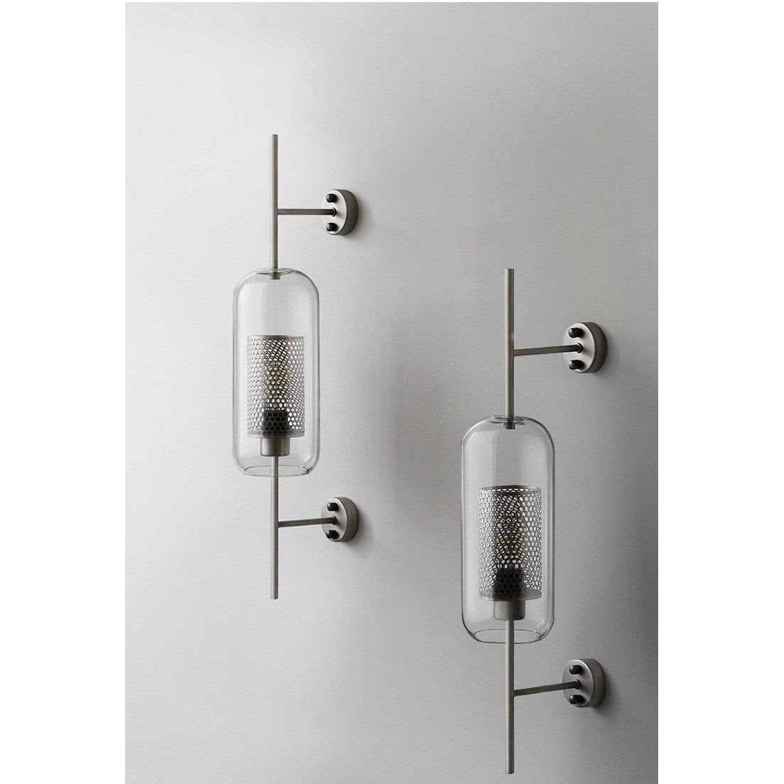 MILANA Clear Glass Shade Sconce Wall
