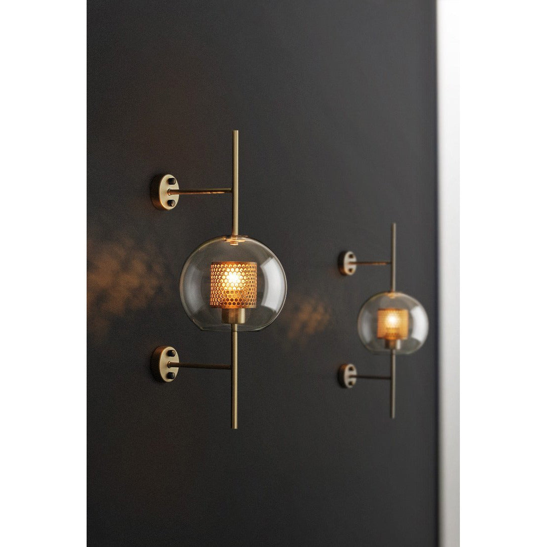 MILANA Clear Glass Shade Sconce Wall