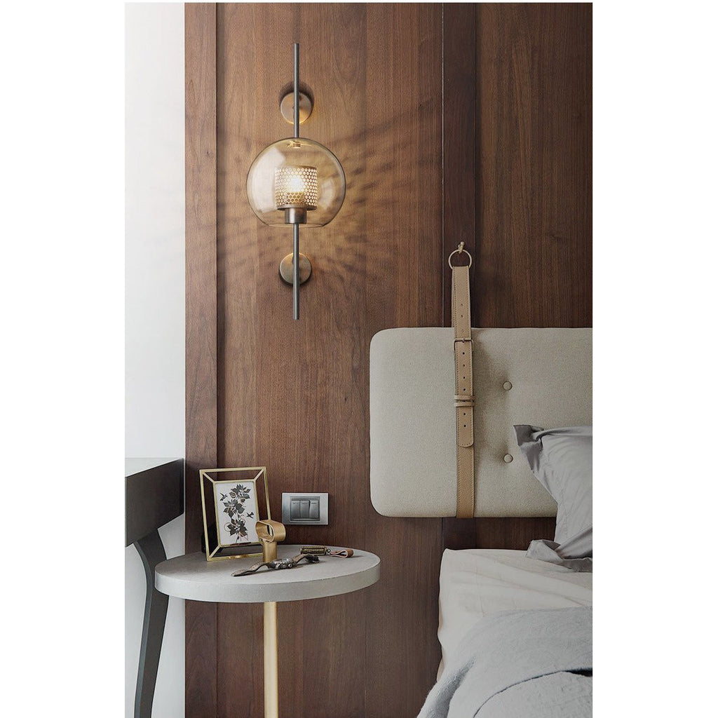 MILANA Clear Glass Shade Sconce Wall