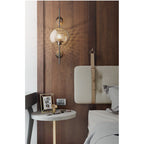 MILANA Clear Glass Shade Sconce Wall