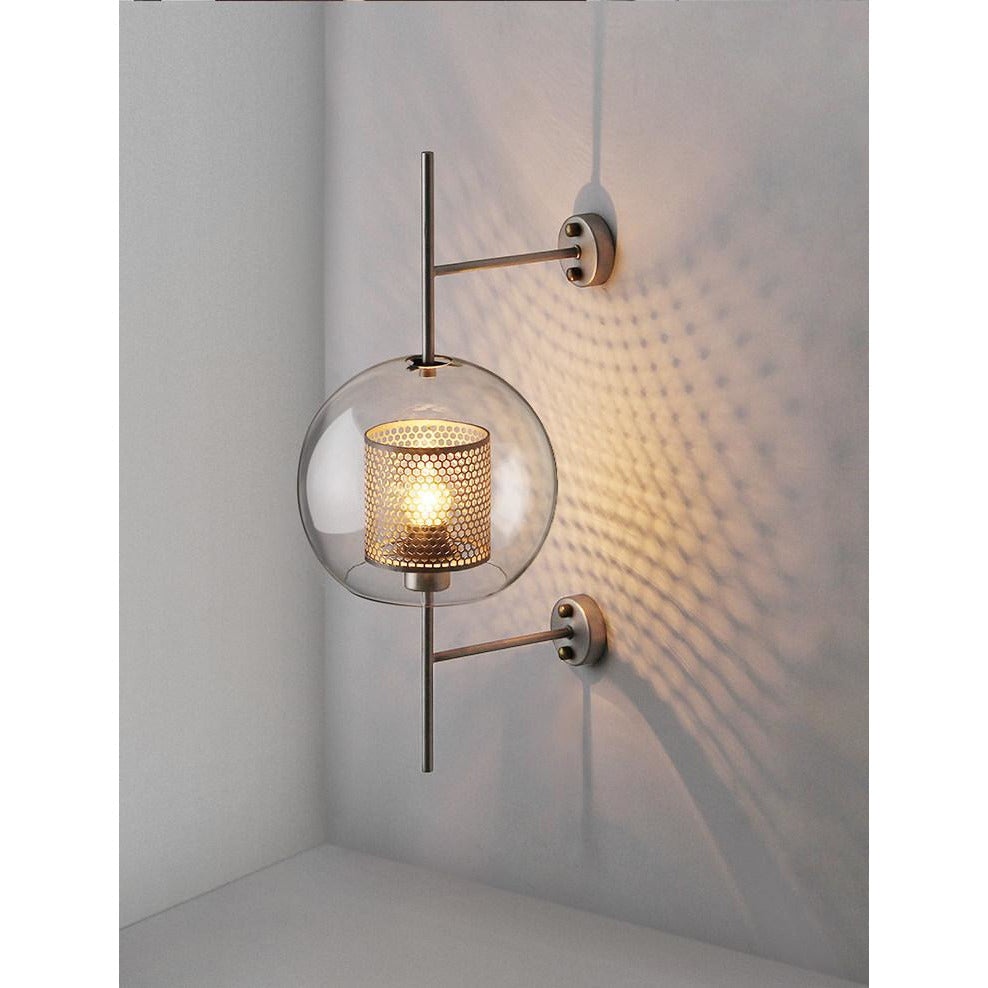 MILANA Clear Glass Shade Sconce Wall