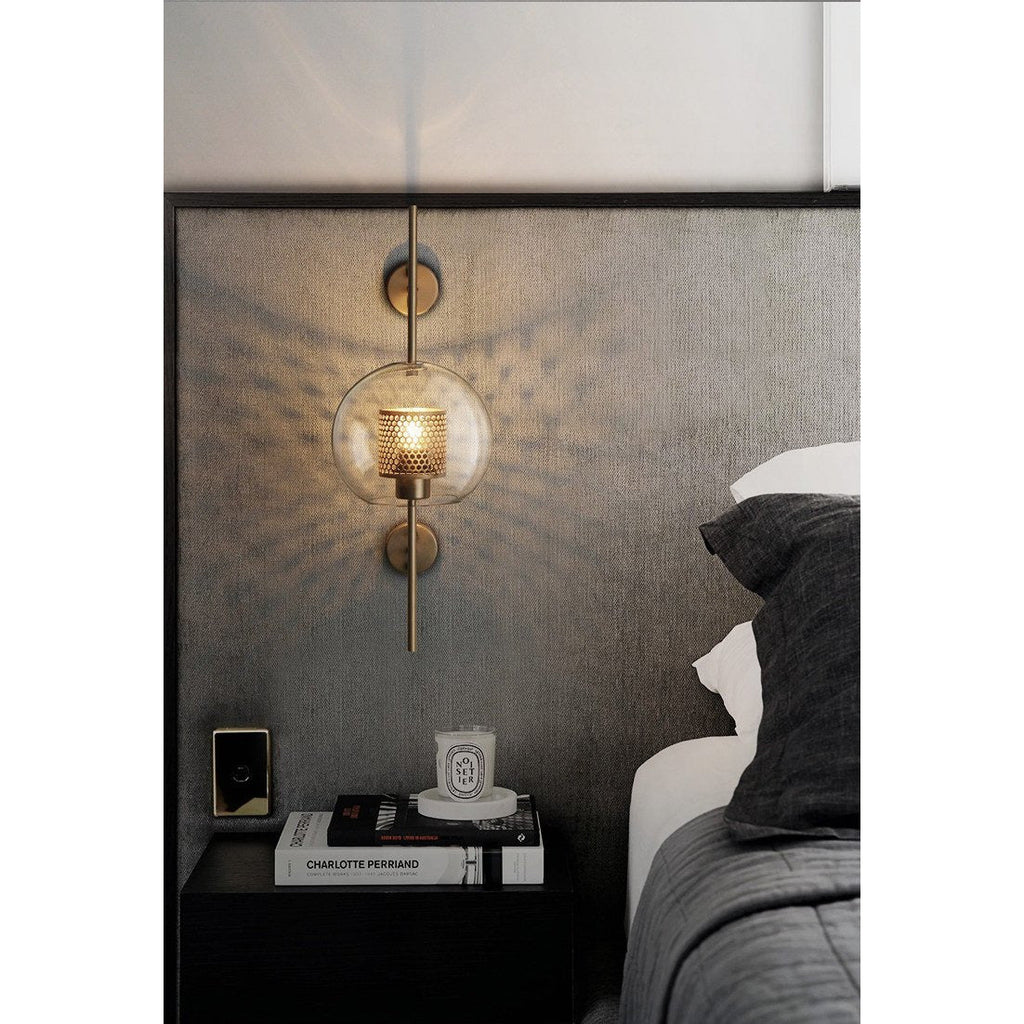 MILANA Clear Glass Shade Sconce Wall