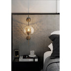 MILANA Clear Glass Shade Sconce Wall