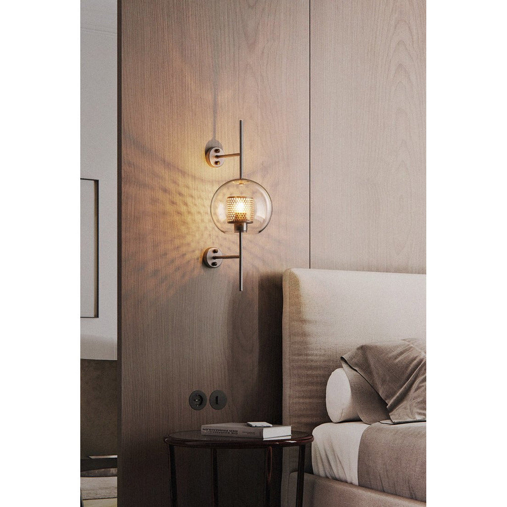 MILANA Clear Glass Shade Sconce Wall