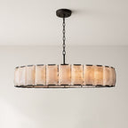 Sakhra Round Alabaster - Natural Stone Chandelier