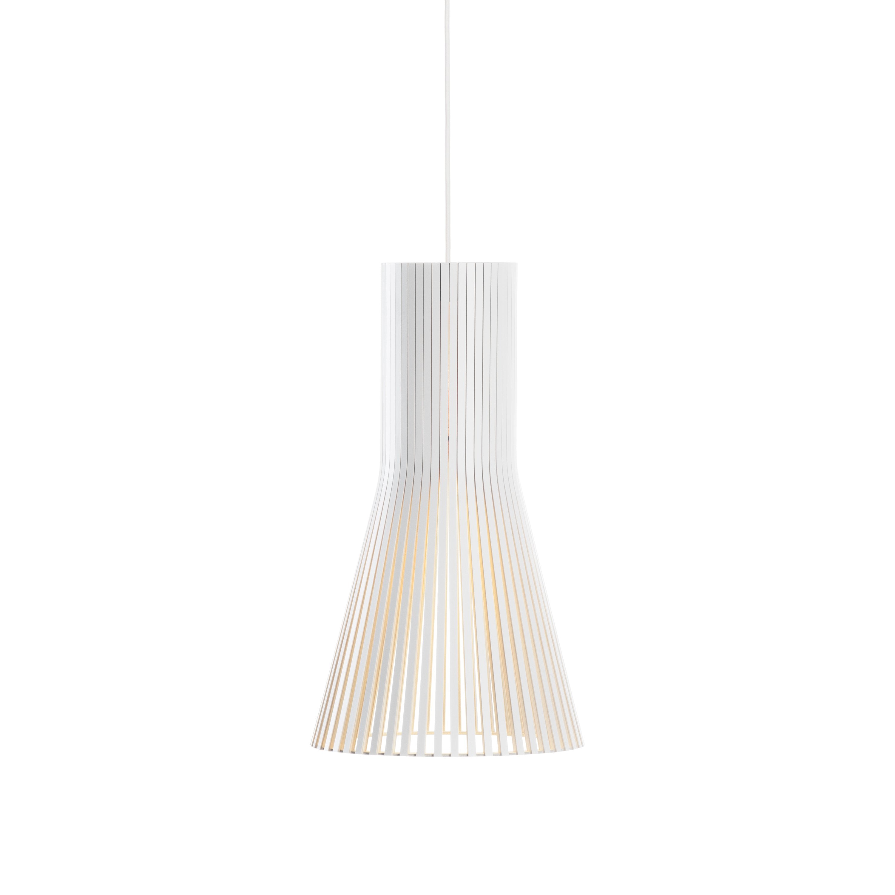 White Laminated / Large: 11.8 in diameter Secto Pendant Light OPEN BOX
