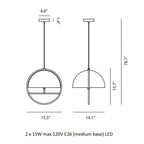 Huan LED Pendant Light