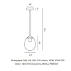 Mist LED Pendant Light