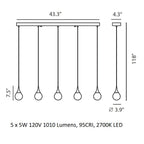 PaoPao Linear Pendant Light