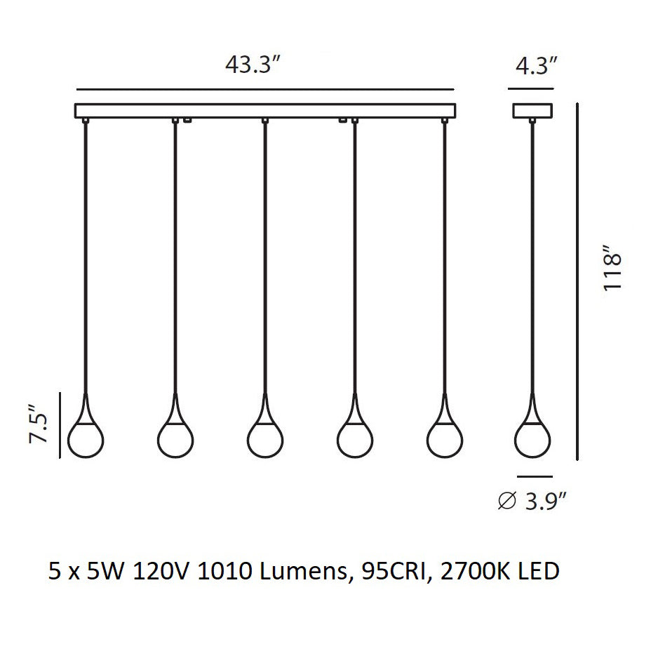 PaoPao Linear Pendant Light