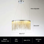 Modern Art Decor Tassel Chandelier