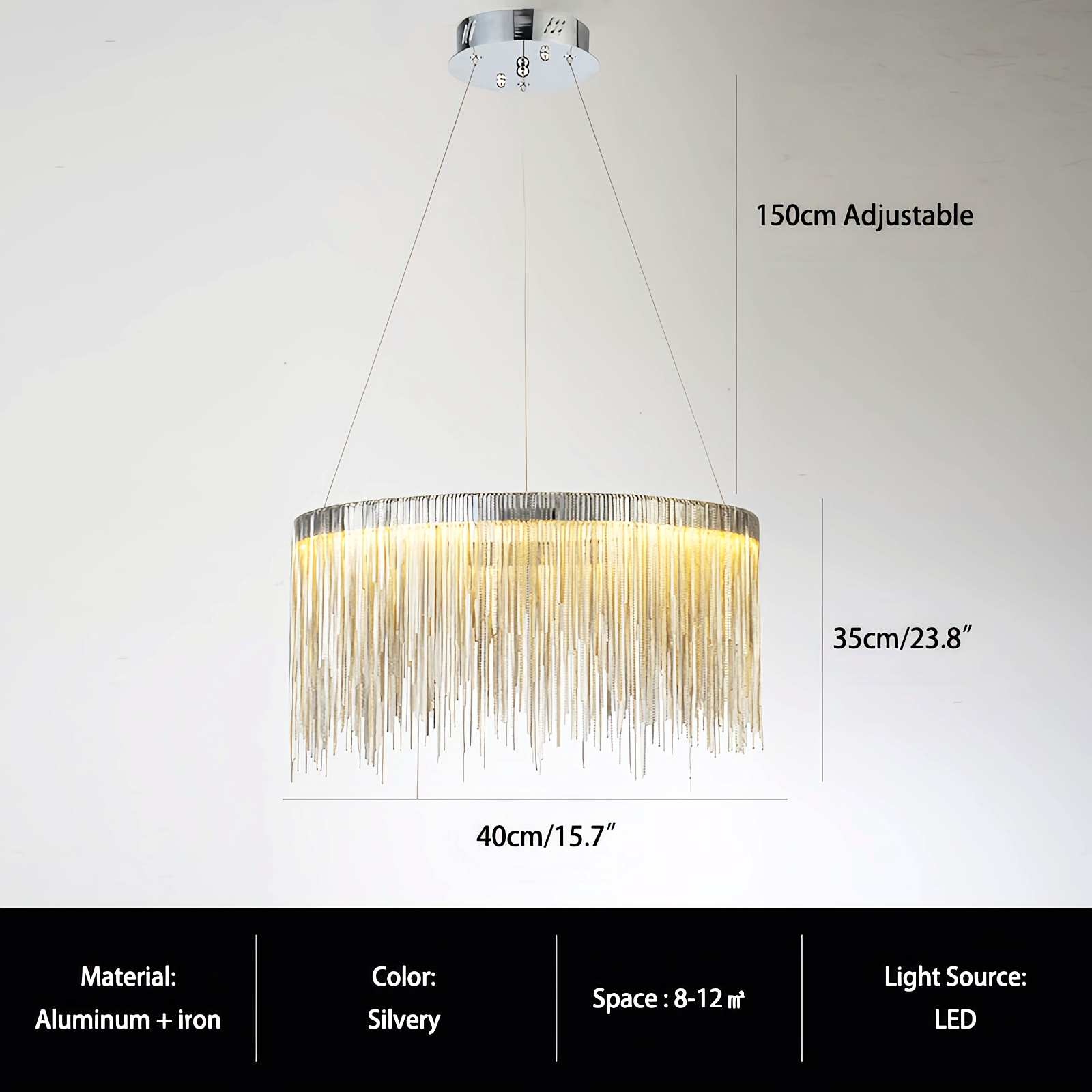 Modern Art Decor Tassel Chandelier