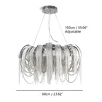 Aluminum Tassel Chandelier for Living Room