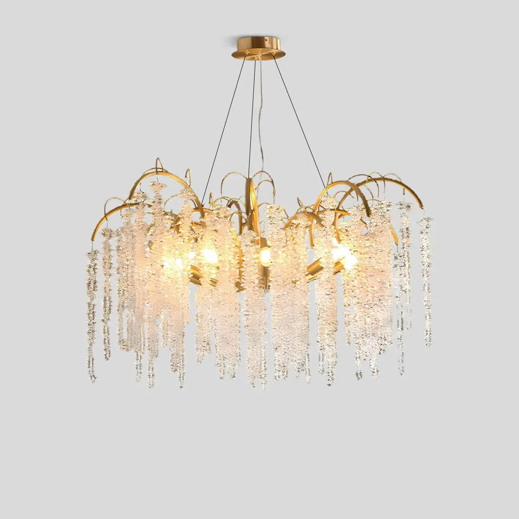 Crystal Tassel Chandelier for Living Room
