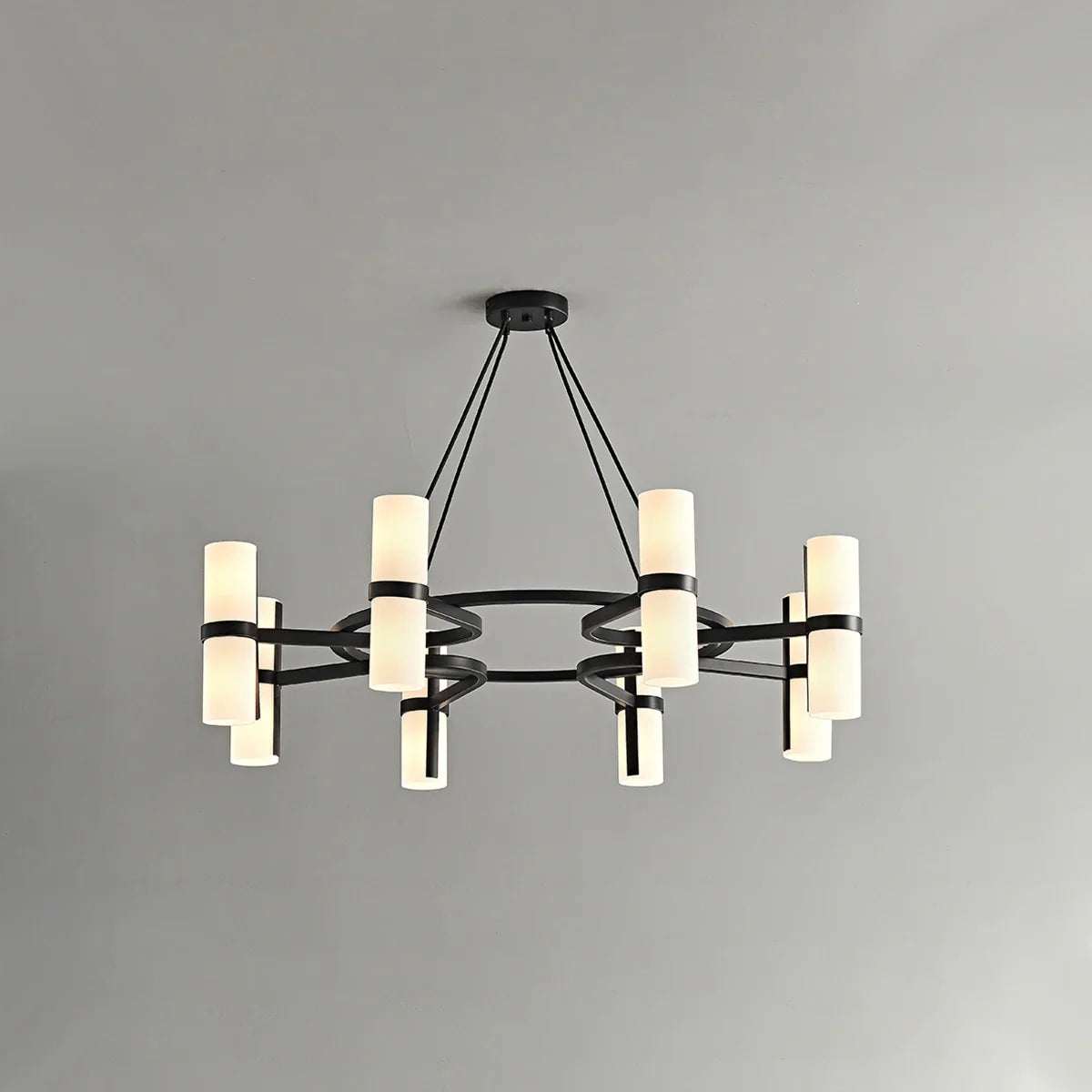 Nordic Creative Multi-Headed Round Chandelier