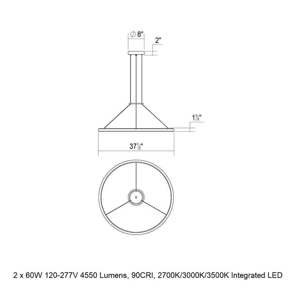 Luna Round LED Pendant Light