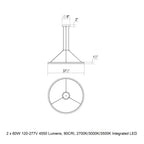 Luna Round LED Pendant Light