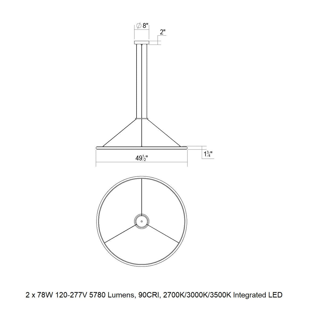 Luna Round LED Pendant Light