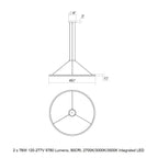 Luna Round LED Pendant Light