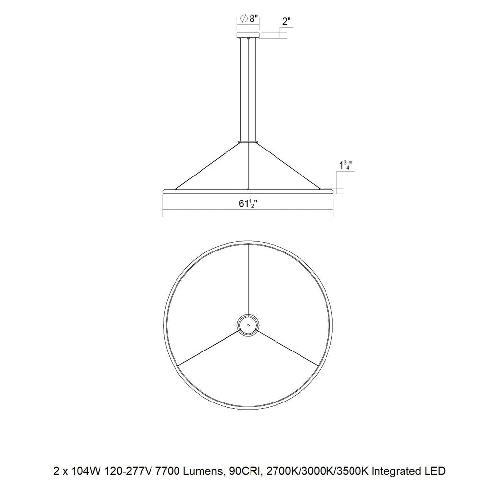Luna Round LED Pendant Light