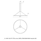 Luna Round LED Pendant Light